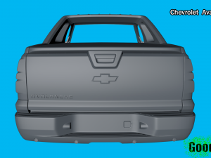 chevrolet avalanche 3d print model Model Cetak 3D