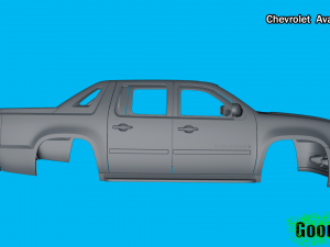 chevrolet avalanche 3d print model Model Cetak 3D