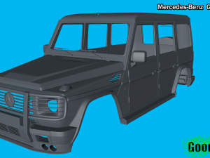 mercedes-benz g500 4x4 3d print model Modelo de impresión 3D