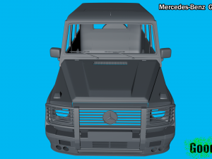 mercedes-benz g500 4x4 3d print model Modelo de Impressão 3D