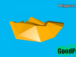 polygonal mask 3D प्रिंट मॉडल