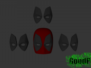 deadpool mask v2 3D Print Model