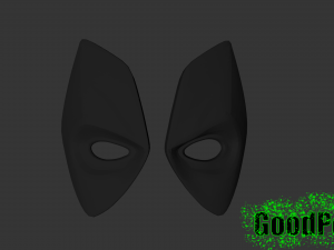 deadpool mask v2 Model Cetak 3D