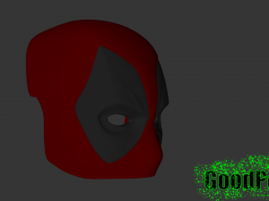 deadpool mask v2 Model Cetak 3D