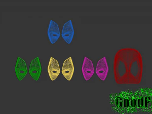 deadpool mask v2 3D Print Model