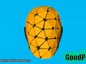 Deus पूर्व मानव जाति विभाजित मुखौटा v1 3D प्रिंट मॉडल