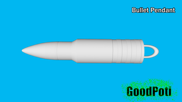 bullet pendant print 3D-Druckmodell .c4d .max .obj .3ds .fbx .stl .blend 