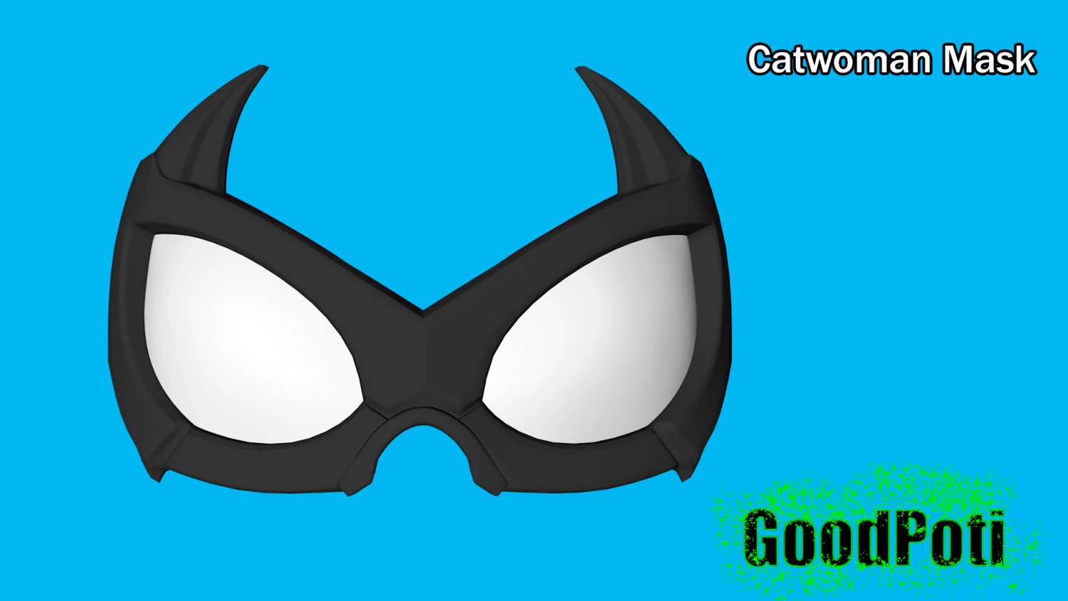 Catwoman mask 3D Print Model .c4d .max .obj .3ds .fbx .stl .blend
