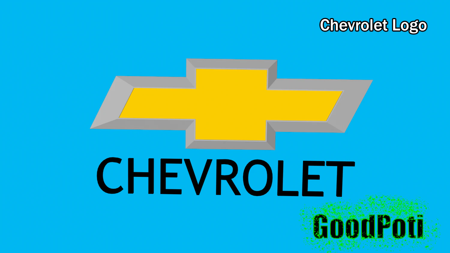 chevrolet logo 3D Print Model .c4d .max .obj .3ds .fbx .stl .blend 