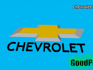 chevrolet logo Modello di stampa 3D