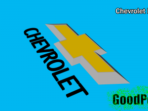 chevrolet logo Modello di stampa 3D