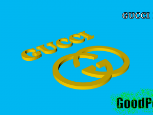 gucci logo Model do druku 3D