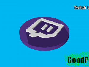 twitch logo 3D-Druckmodell