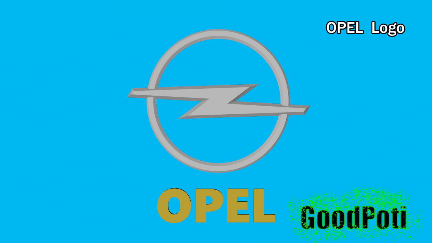 opel logo 3D Print Model .c4d .max .obj .3ds .fbx .stl .blend