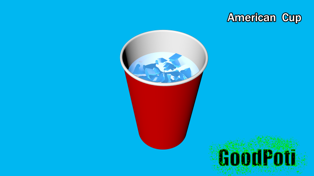 american cup 3D Model .c4d .max .obj .3ds .fbx .stl .blend 