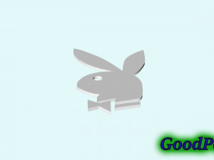 logo playboy 3D-Druckmodell