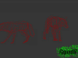 d&uuml;ş&uuml;k poli kurt 3D Baskı Modeli