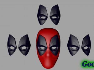 set of masks spider-man deadpool deathstroke black panther 7in1 3d print model 3D Print Model