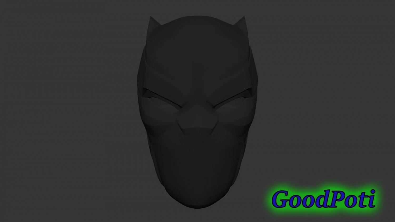 black panther helmet v1 3D Print Model .c4d .max .obj .3ds .fbx .stl .blend 