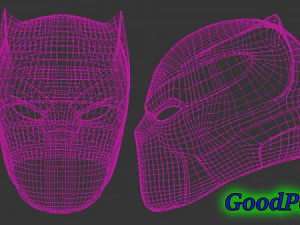 black panther helmet v1 3D Print Model