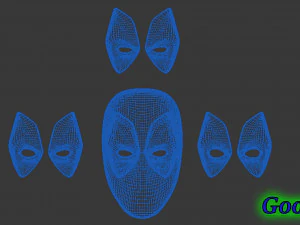 deadpool mask v1 3D Print Model
