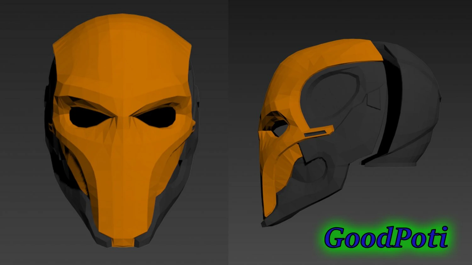 deathstroke helmet 3D Print Model .c4d .max .obj .3ds .fbx .stl .blend 