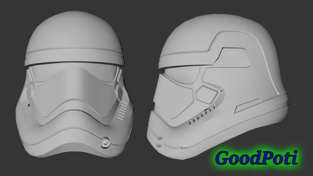 helmet stormtrooper 3D Print Model .c4d .max .obj .3ds .fbx .stl .blend 