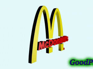 logo mcdonalds Modello di stampa 3D