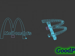 logo mcdonalds Modello di stampa 3D
