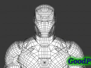 baskı 3d baskı modeli i&ccedil;in demir adam mark46 kost&uuml;m&uuml; 3D Baskı Modeli