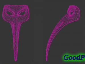 bird mask Modelo de impresión 3D