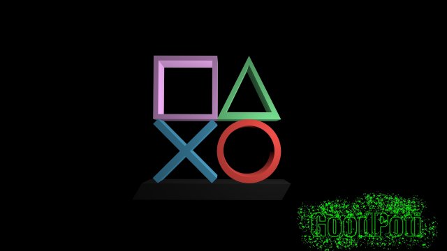 PlayStation Icons Modelo 3D .c4d .max .obj .3ds .fbx .stl .blend 