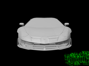 Aventador SVJ Black Ghost 3D Print Model
