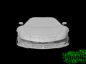 Aventador SVJ Black Ghost 3D Print Model