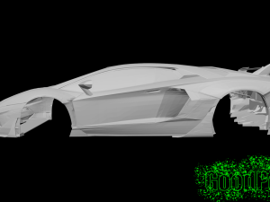 Aventador SVJ Black Ghost 3D Print Model