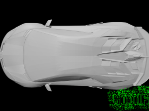 Aventador SVJ Black Ghost 3D Print Model