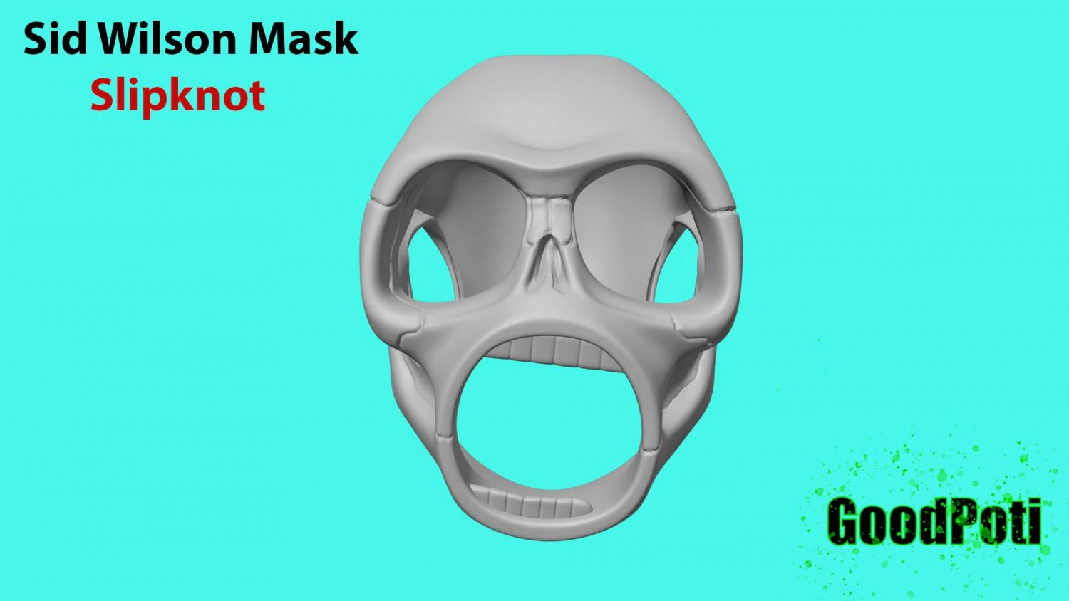 Sid Wilson Mask 3D Print Model .c4d .max .obj .3ds .fbx .stl .blend 
