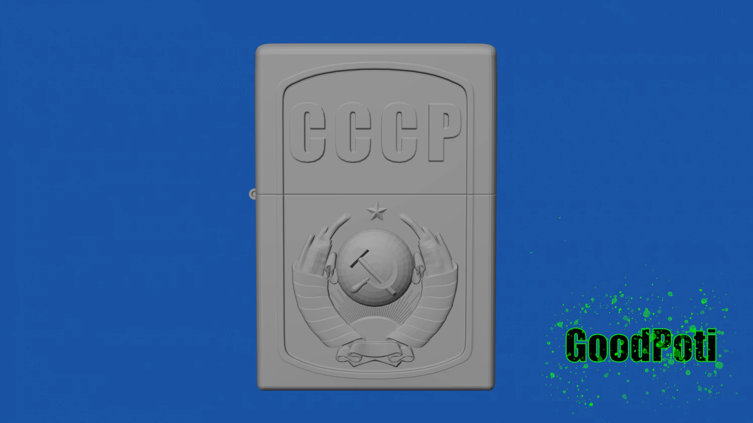 Zippo USSR Atomic Heart 3D Model .c4d .max .obj .3ds .fbx .stl .blend 