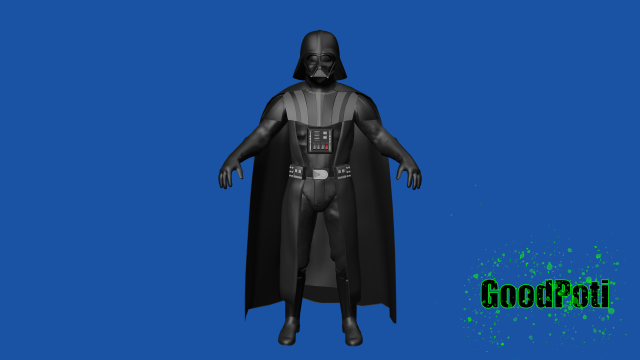 Darth Vader 3Dモデル .c4d .max .obj .3ds .fbx .stl .blend 