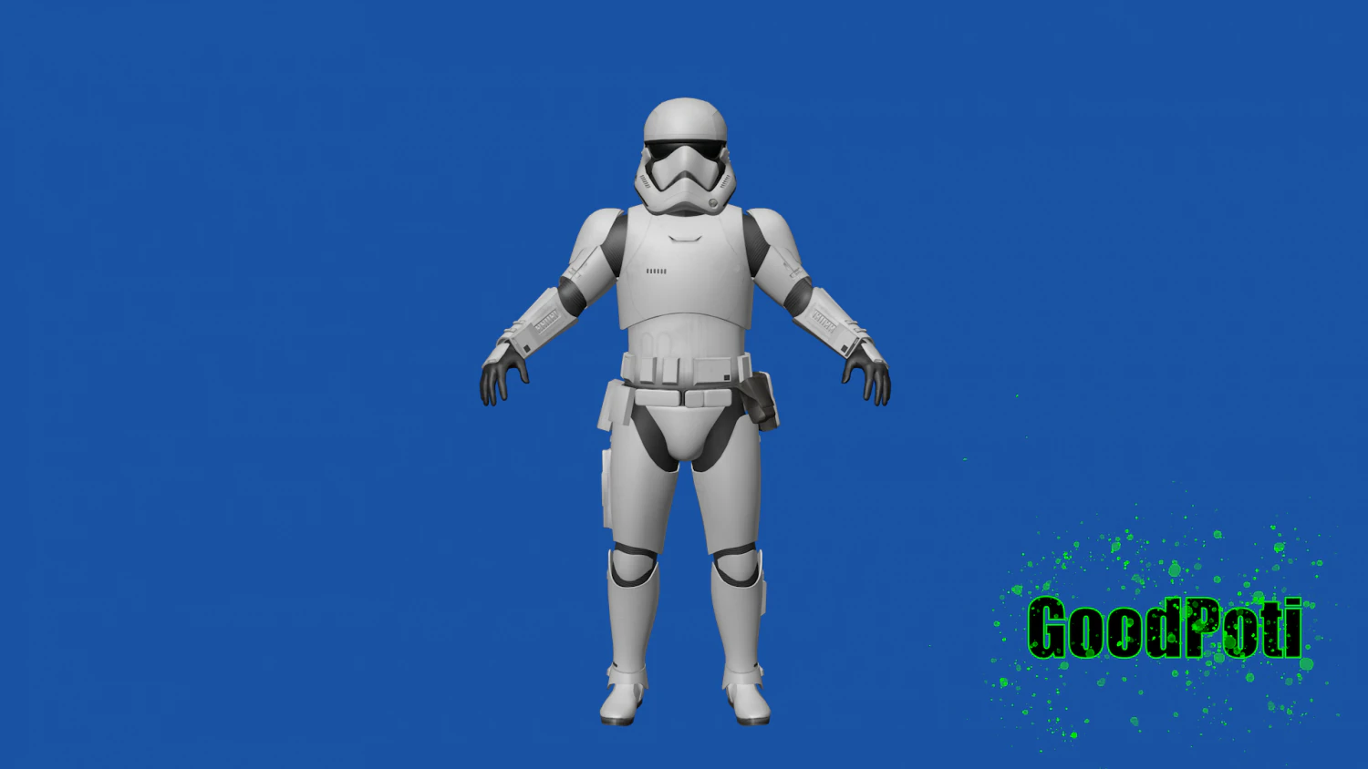 Stormtrooper 3D Model .c4d .max .obj .3ds .fbx .stl .blend 