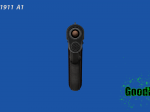 Colt M1911 A1 Realistic Model 3D Model