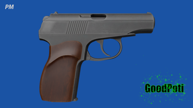 PM - Makarov Pistol 3D Model .c4d .max .obj .3ds .fbx .stl .blend 