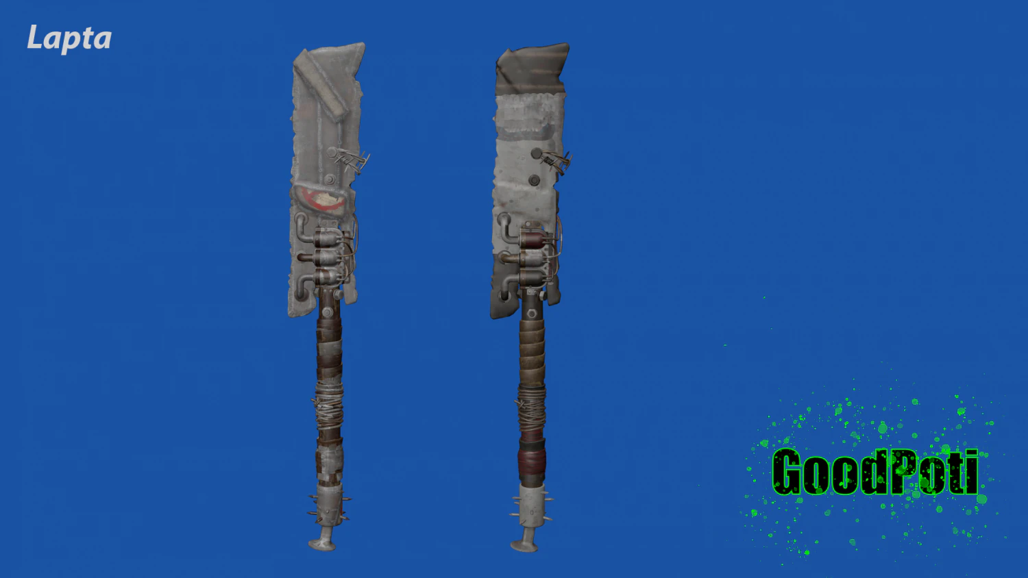 Lapta Atomic Heart 3D Model .c4d .max .obj .3ds .fbx .stl .blend 