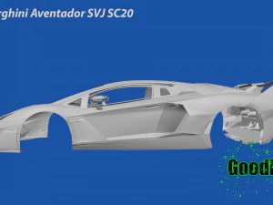 Lamborghini-Aventador SVJ SC20 3D Print Model