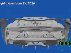 Lamborghini-Aventador SVJ SC20 3D Print Model
