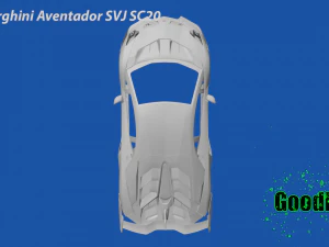 Lamborghini-Aventador SVJ SC20 3D Print Model