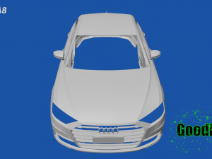 Audi A8 3D-printmodel