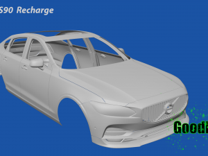 Volvo S90 Recharge 3D Print Model