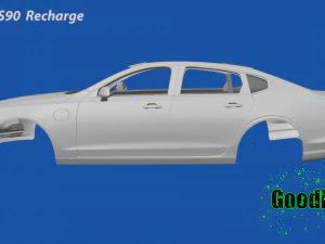 Volvo S90 Recharge 3D Print Model