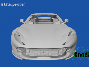 Ferrari 812 Superfast Model Cetak 3D